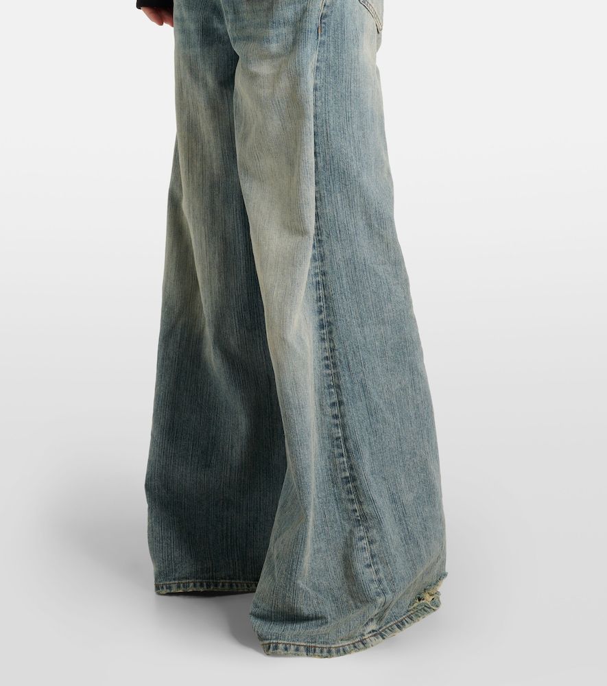 Jeans a gamba larga e vita media - Balenciaga - Modalova