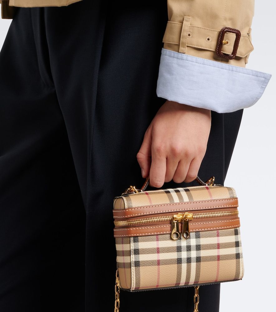 Borsa vanity mini Check - Burberry - Modalova