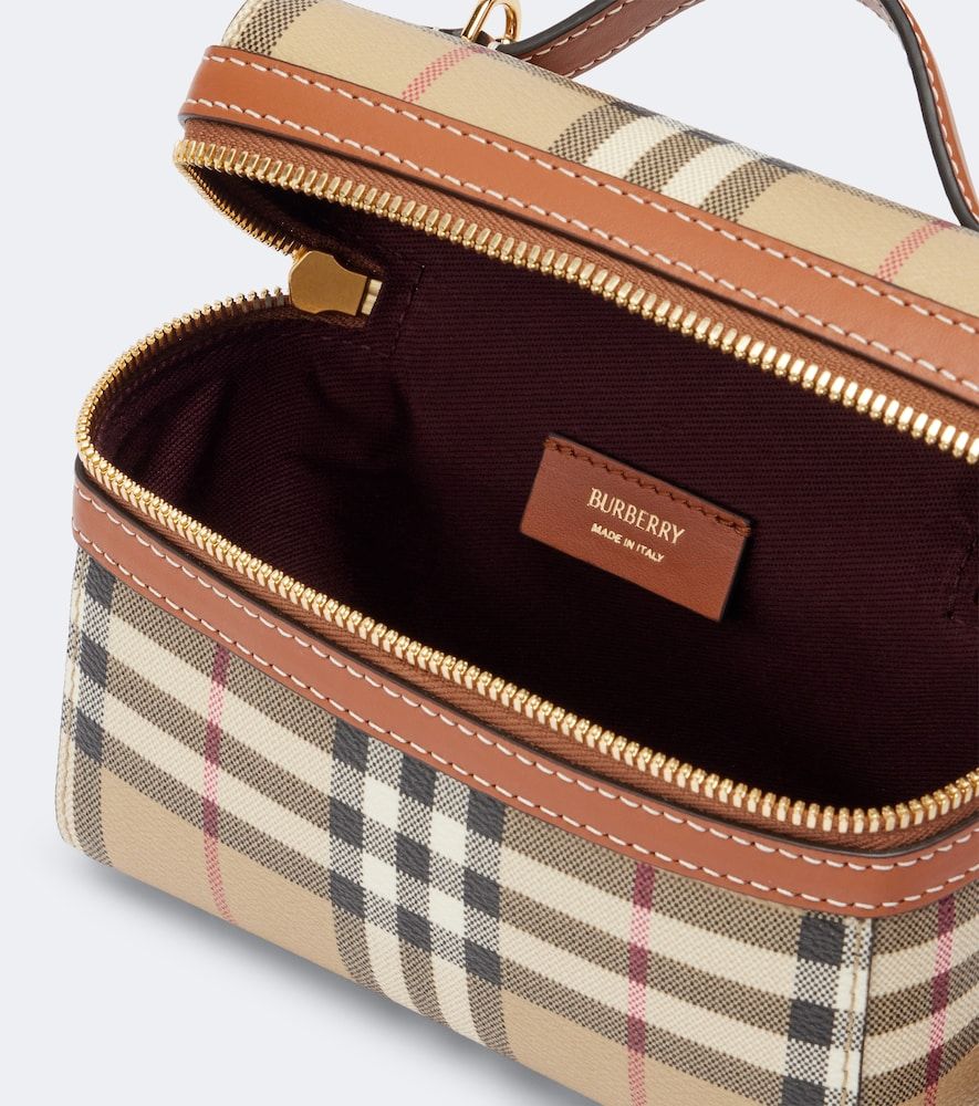 Borsa vanity mini Check - Burberry - Modalova