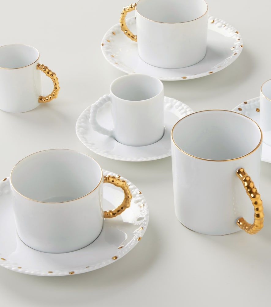 Set de 6 tazas y platillos de expreso Haas Mojave - L'Objet - Modalova