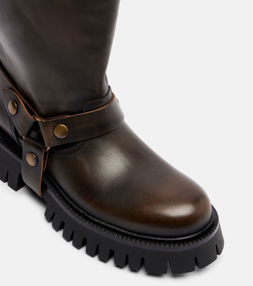 Kurt leather biker boots - Golden Goose - Modalova