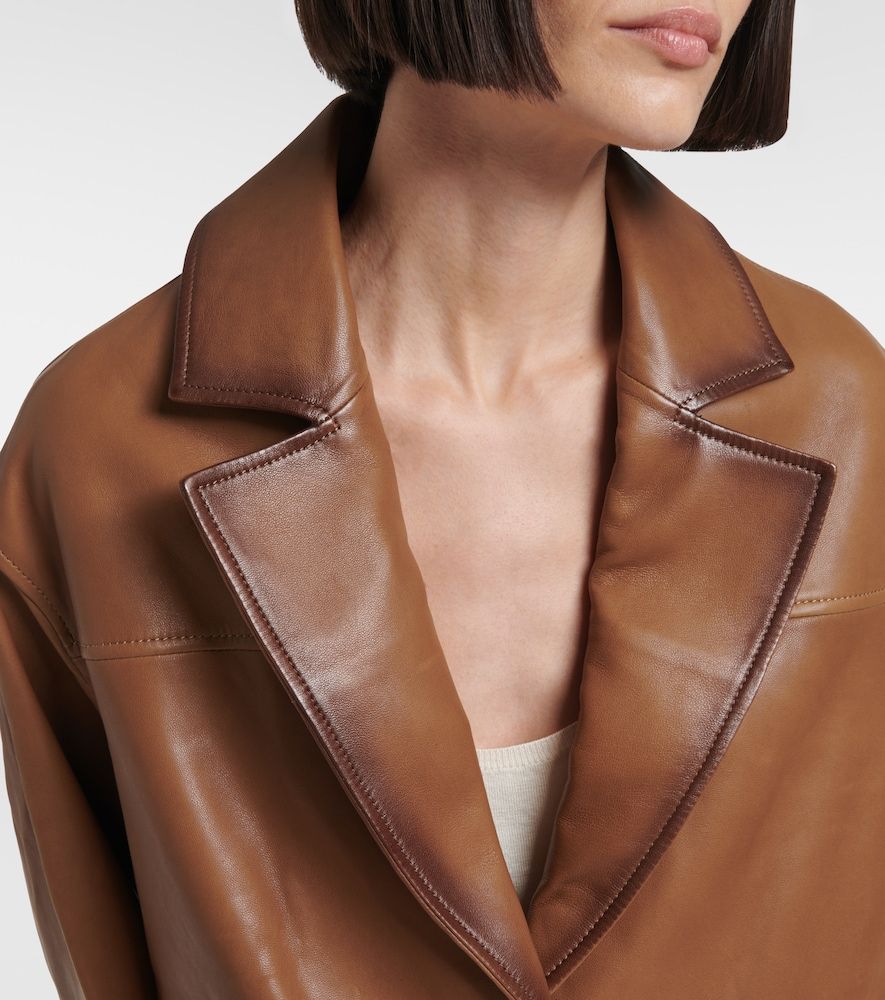 Chaqueta cropped de piel - Dorothee Schumacher - Modalova