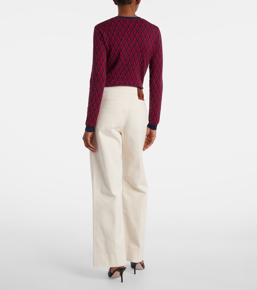 Mid-Rise Wide-Leg Jeans VGold - Valentino - Modalova