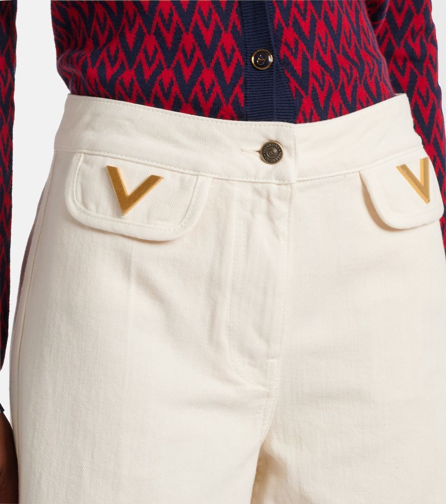 Mid-Rise Wide-Leg Jeans VGold - Valentino - Modalova