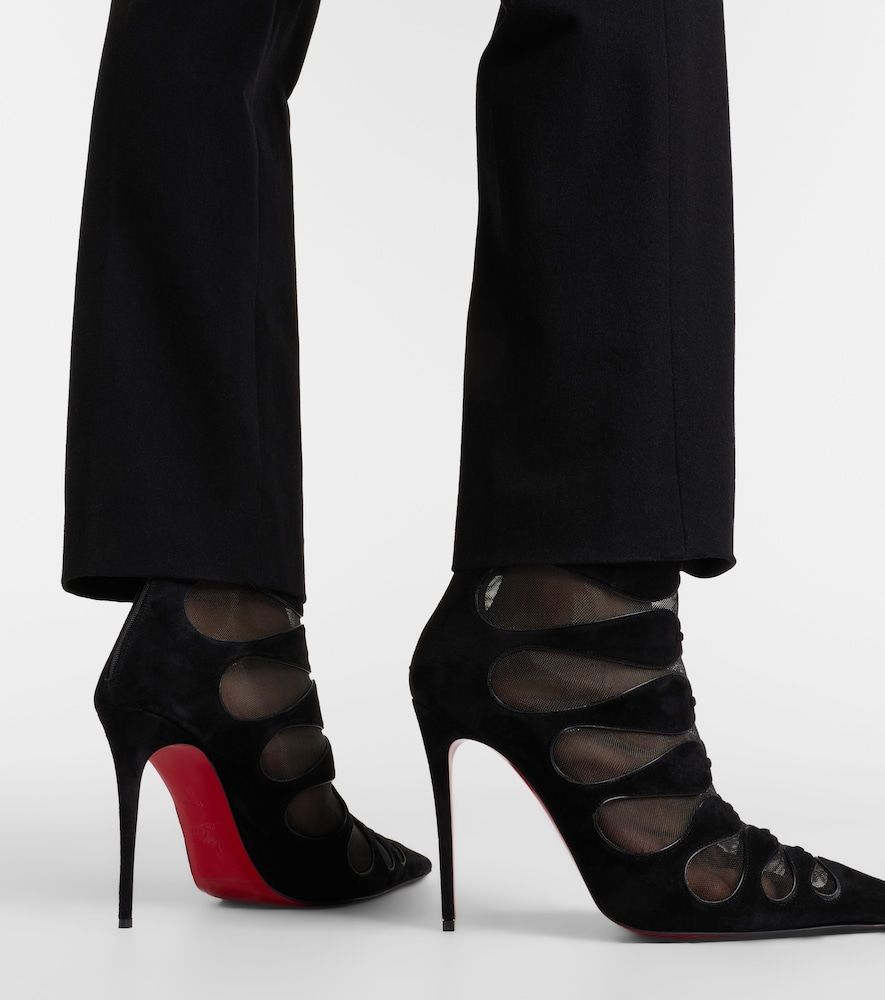 Ankle Boots Circle Max 100 aus Veloursleder - Christian Louboutin - Modalova