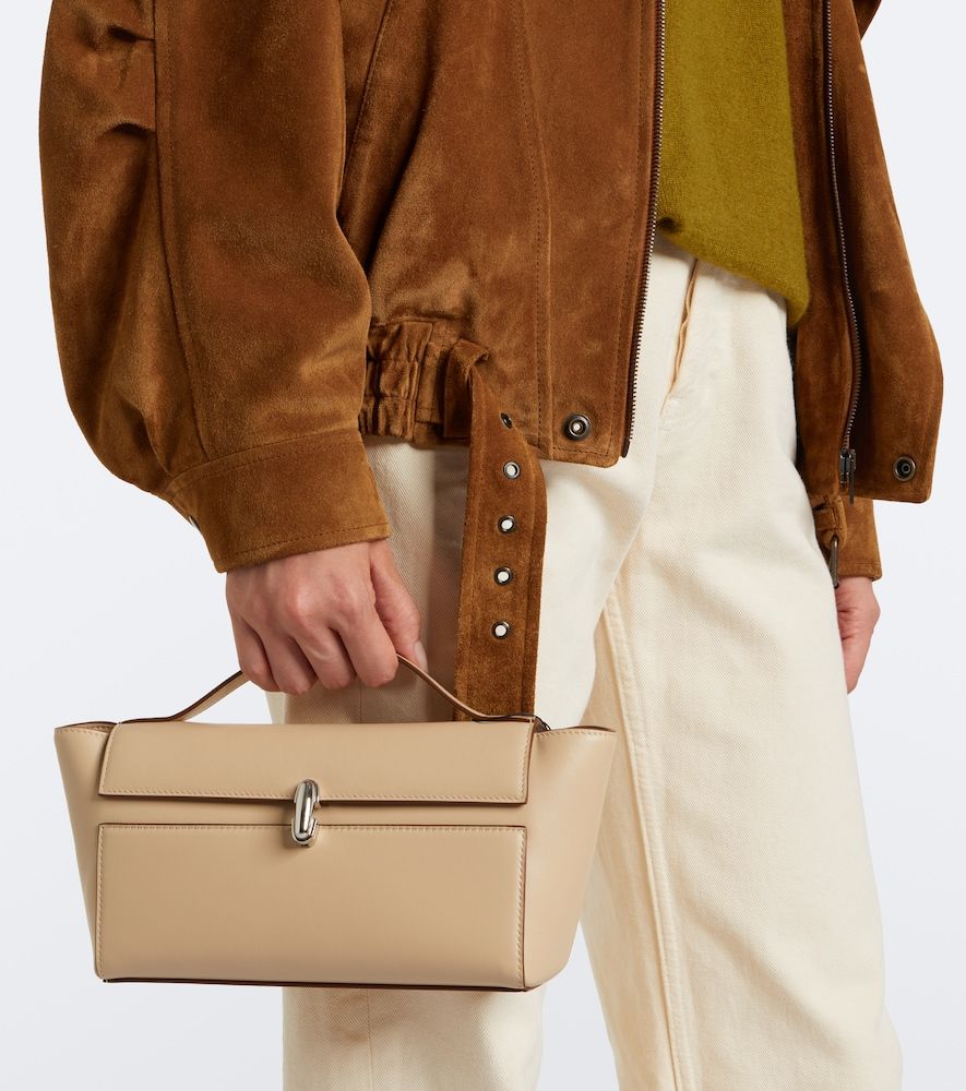 Symmetry Trapeze Small leather top-handle bag - Savette - Modalova
