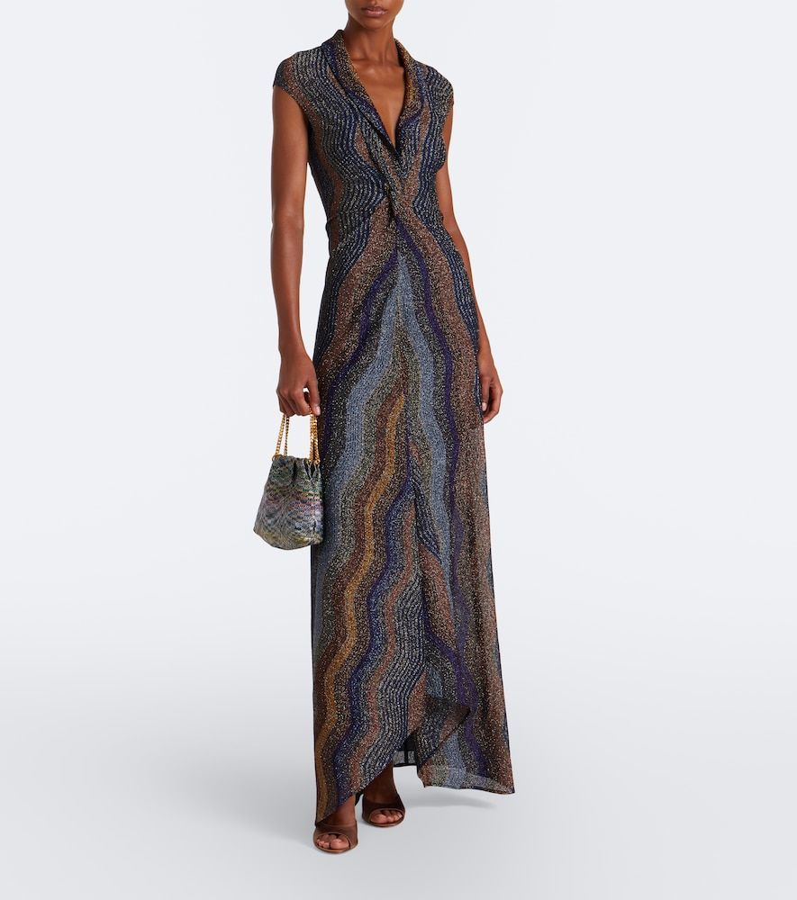 Abito corto in maglia lamé con lurex - Missoni - Modalova