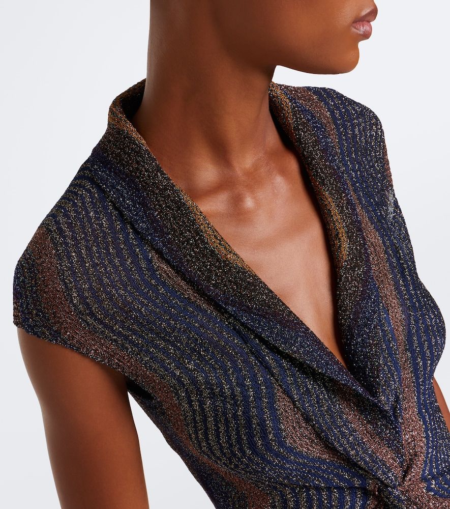 Abito corto in maglia lamé con lurex - Missoni - Modalova