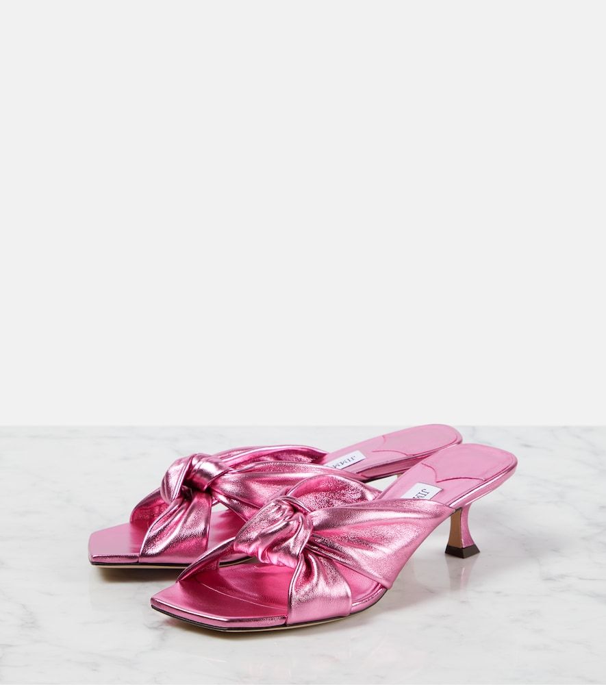 Metallic Mules Avenue 50 aus Leder - Jimmy Choo - Modalova