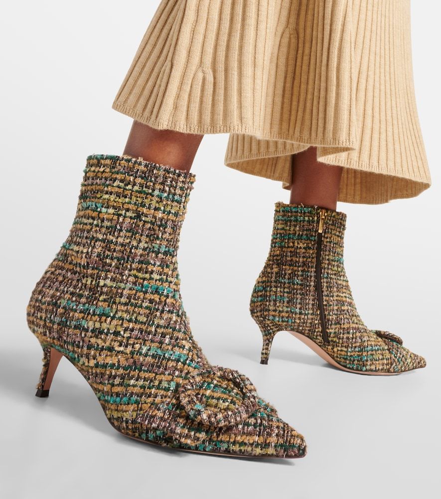 Ankle Boots 55 aus Bouclé - Gianvito Rossi - Modalova