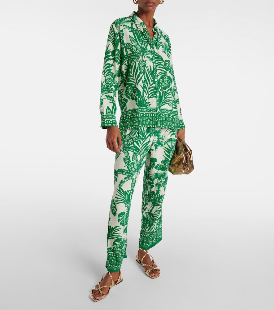 Iris high-rise straight pants - Velvet - Modalova