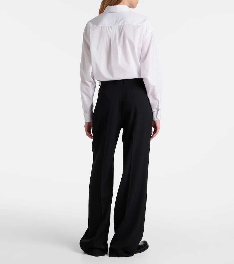 Pantalones anchos Virgil de gabardina de lana - The Row - Modalova