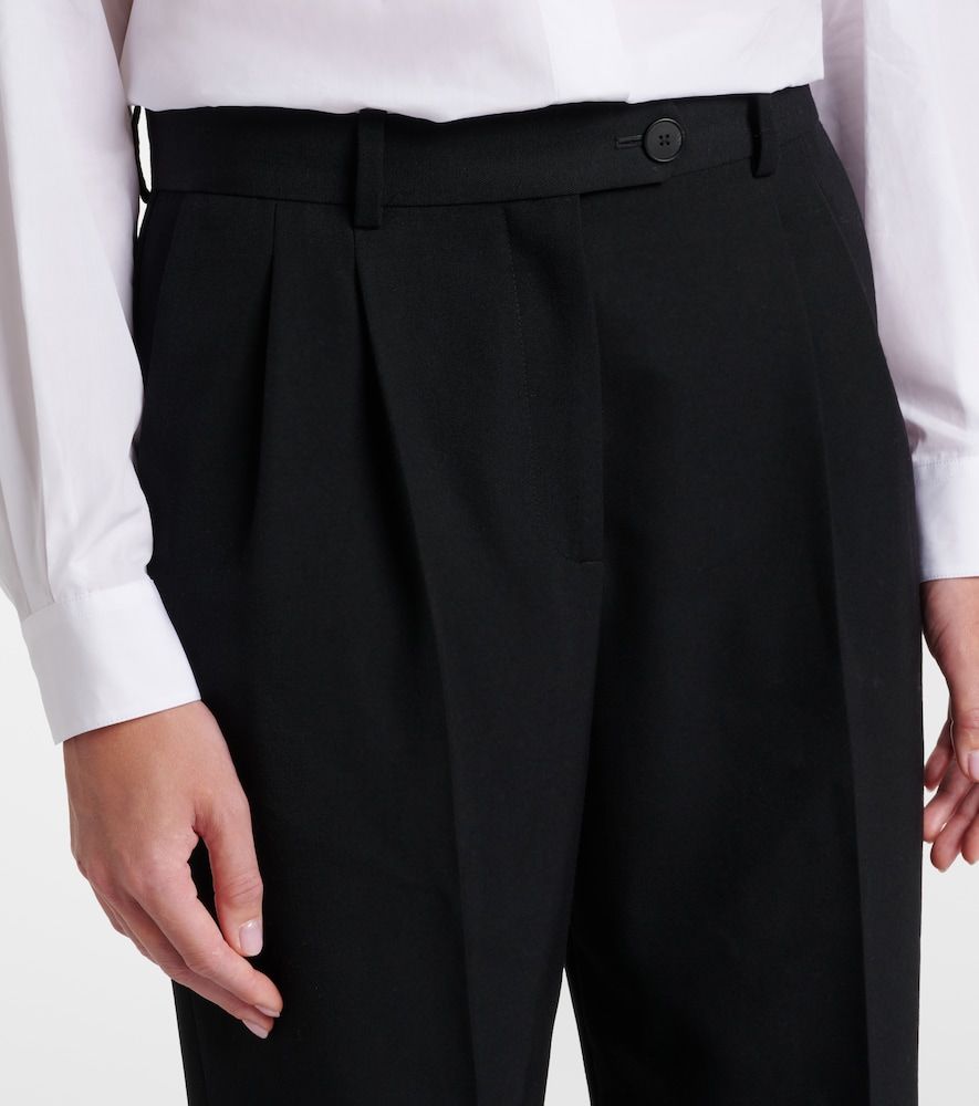 Pantalones anchos Virgil de gabardina de lana - The Row - Modalova