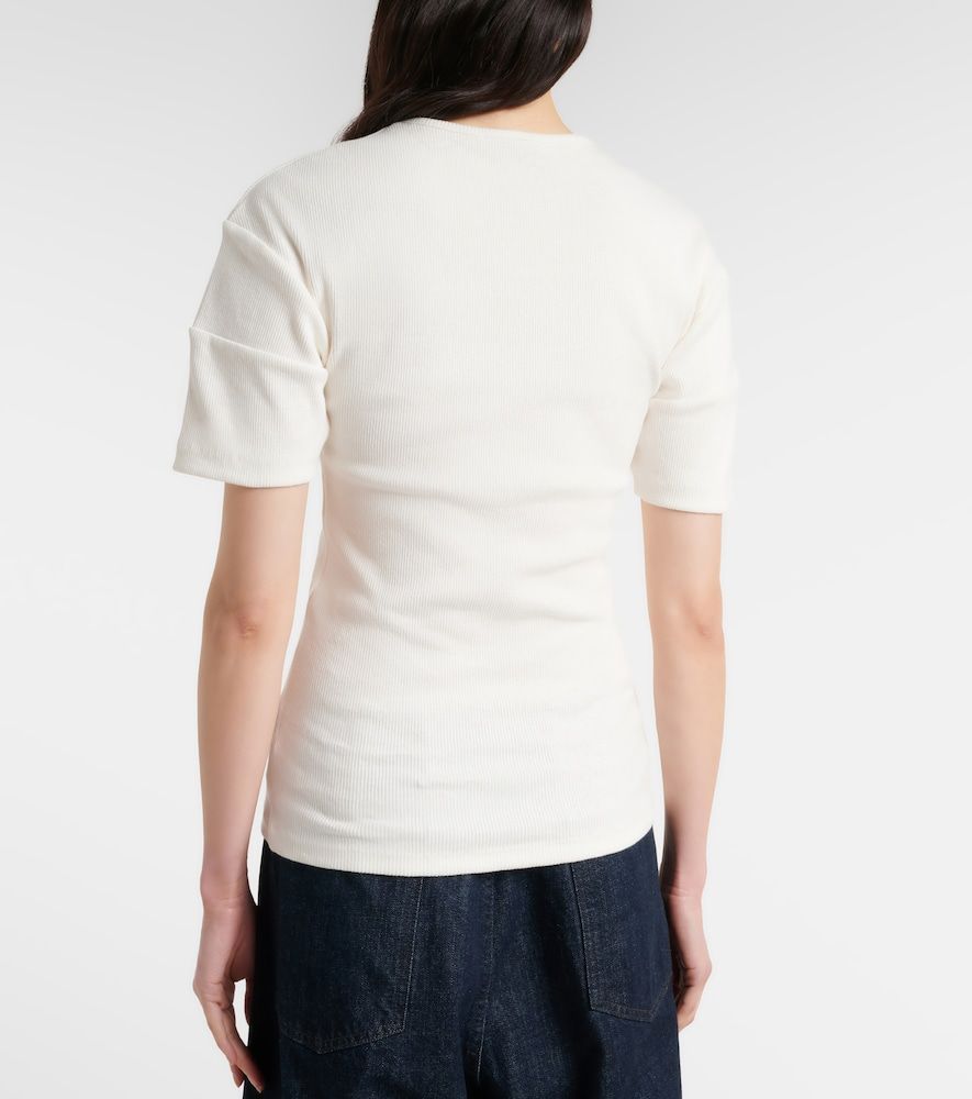 Camiseta con botones de jersey de algodón y lino - Lemaire - Modalova