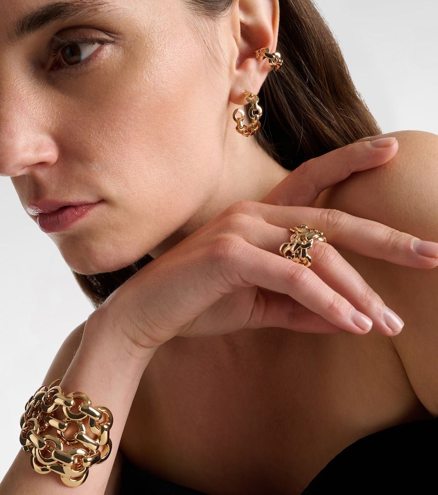 Anillo chapado en oro de 14 ct - Jennifer Fisher - Modalova