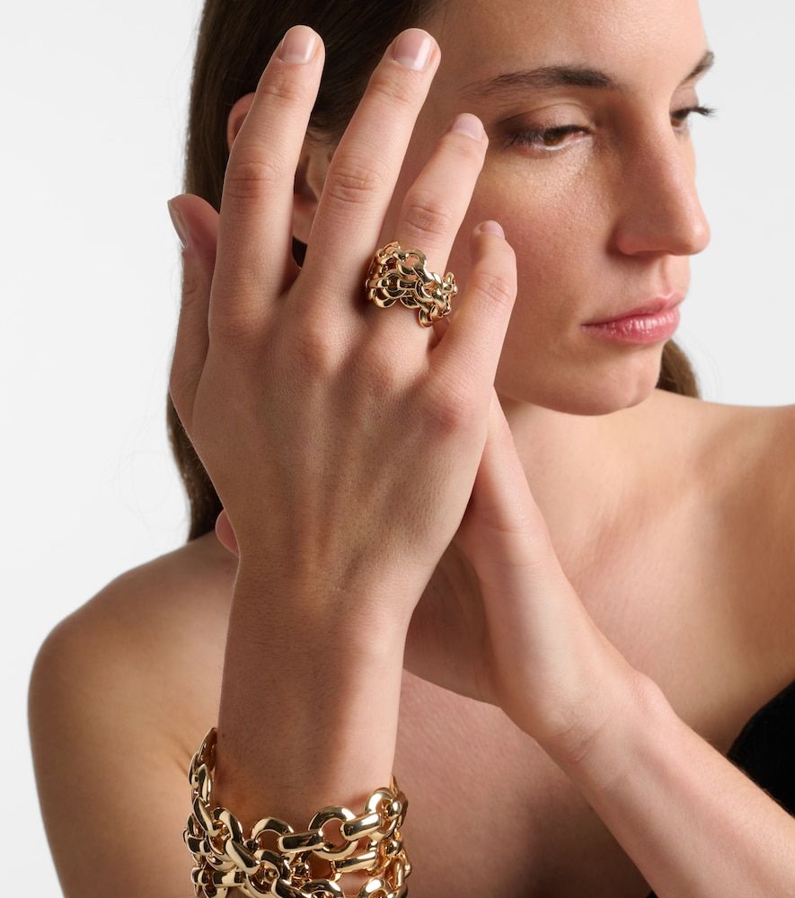 Anillo chapado en oro de 14 ct - Jennifer Fisher - Modalova