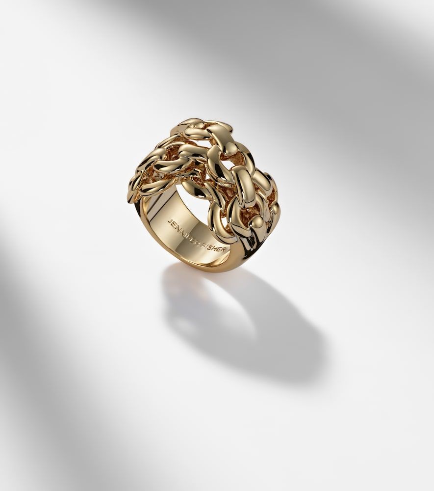 Anillo chapado en oro de 14 ct - Jennifer Fisher - Modalova