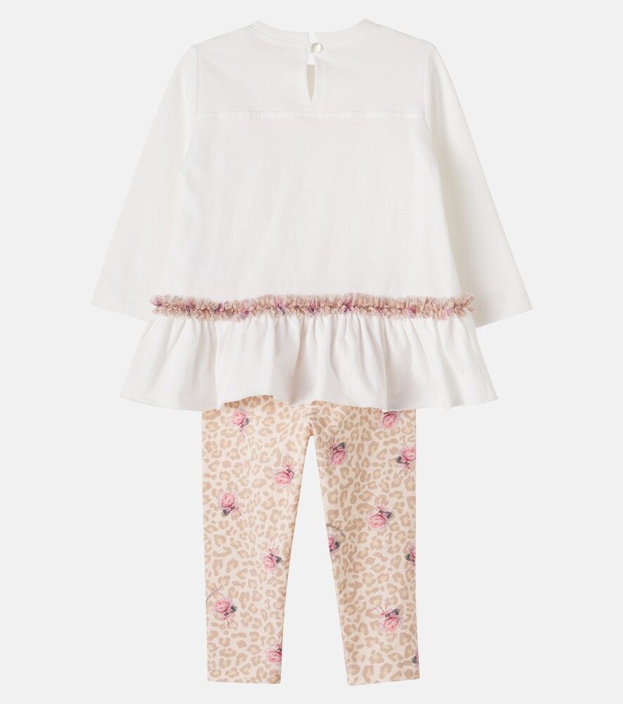 Bebé - set de camiseta y pantalones de jersey de algodón - Monnalisa - Modalova