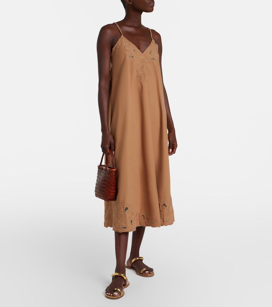 Abito sottoveste in cotone sangallo - Juliet Dunn - Modalova