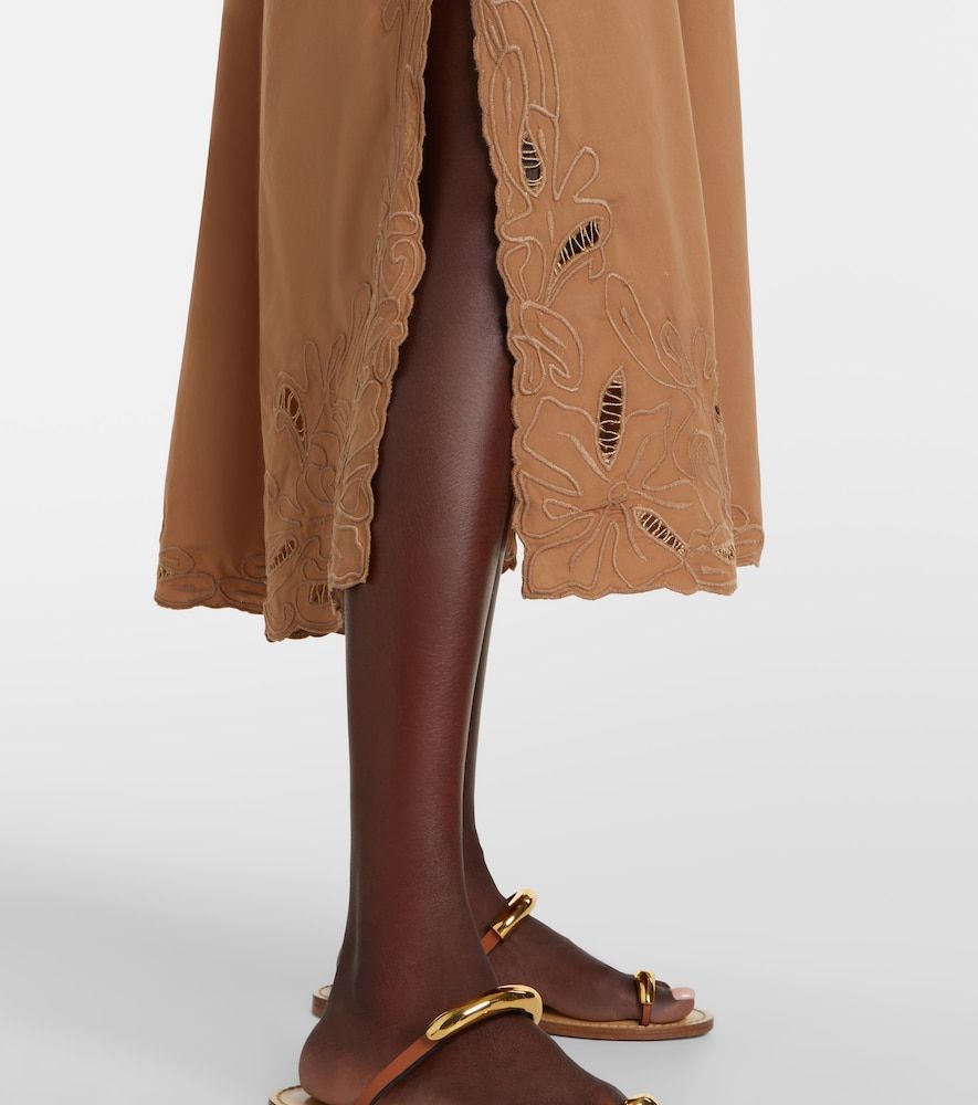 Abito sottoveste in cotone sangallo - Juliet Dunn - Modalova