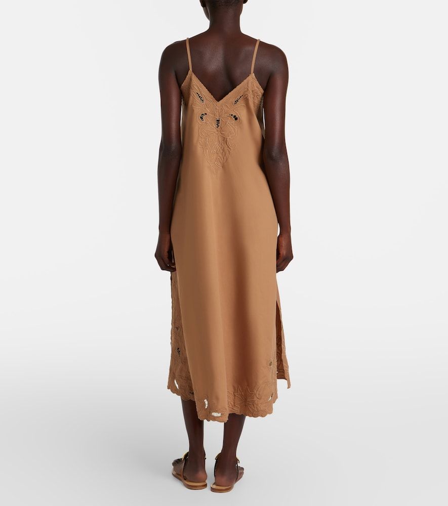 Abito sottoveste in cotone sangallo - Juliet Dunn - Modalova