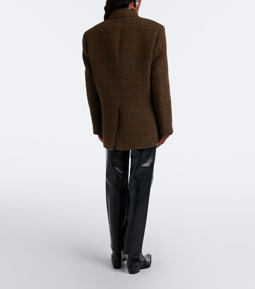 Lana leather-blend straight pants - Agolde - Modalova