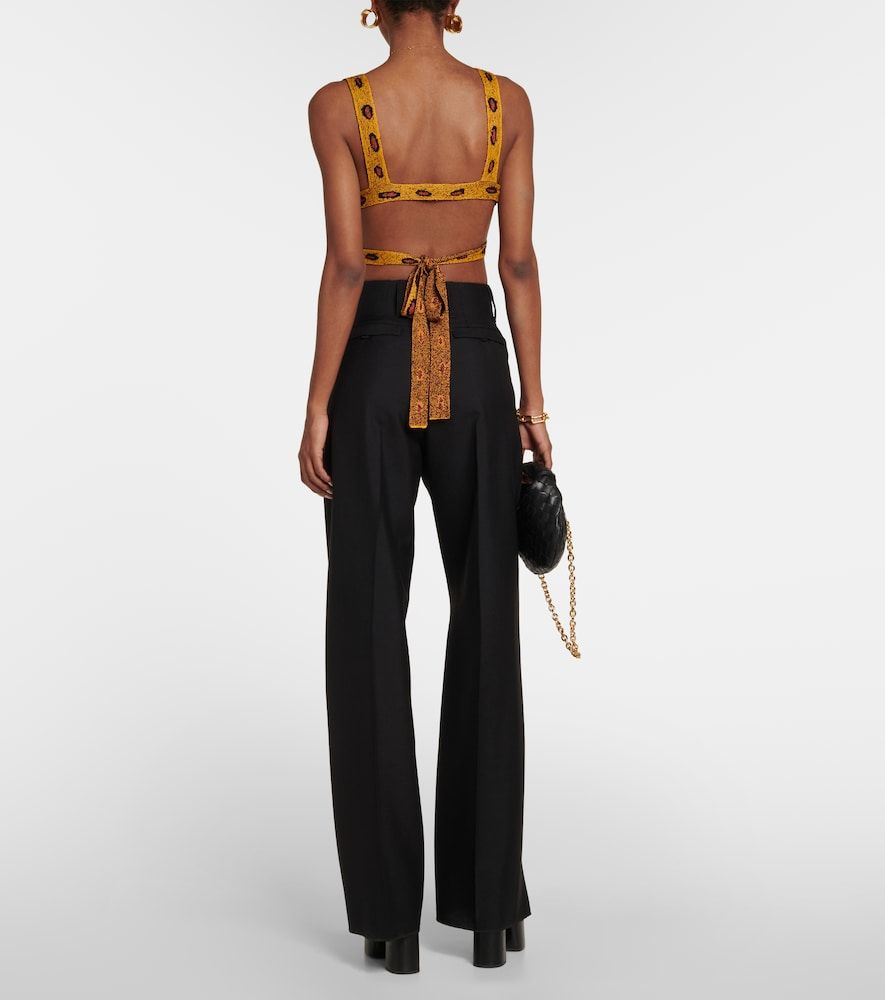 Top cropped Davion in maglia jacquard - Altuzarra - Modalova