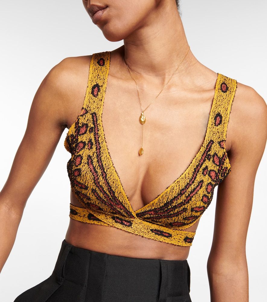 Top cropped Davion in maglia jacquard - Altuzarra - Modalova