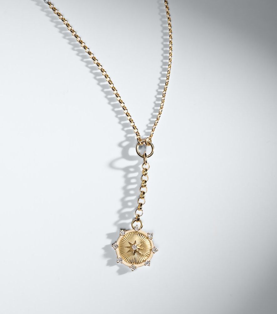 Halskette Spark aus 18kt Gelbgold mit Diamanten - FoundRae - Modalova