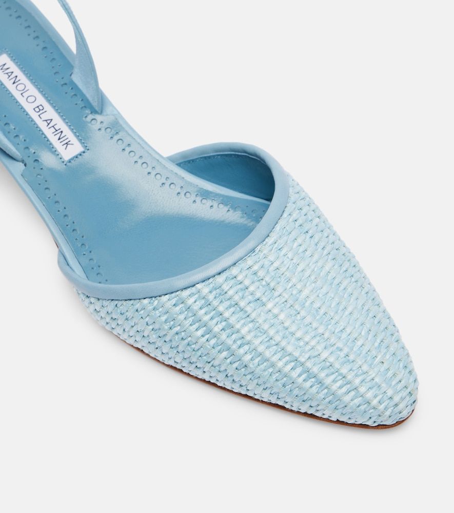 Slingback-Pumps Raffro aus Raffiabast - Manolo Blahnik - Modalova