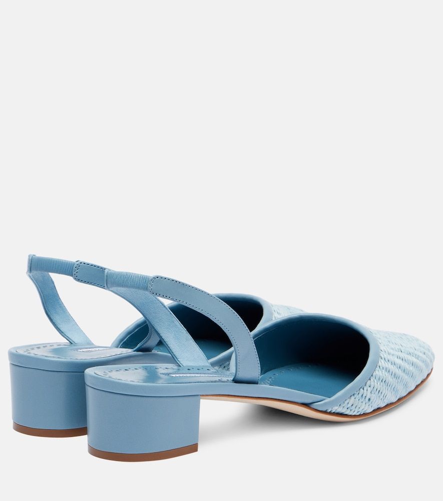 Slingback-Pumps Raffro aus Raffiabast - Manolo Blahnik - Modalova