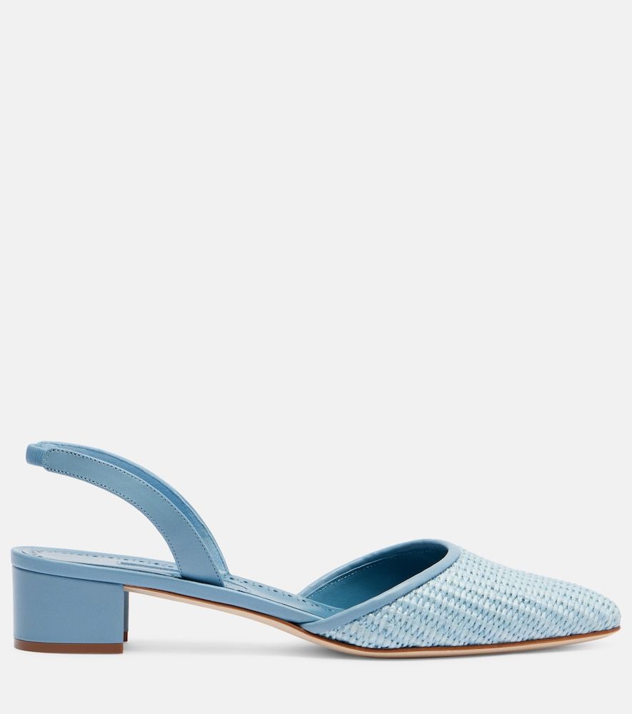 Slingback-Pumps Raffro aus Raffiabast - Manolo Blahnik - Modalova