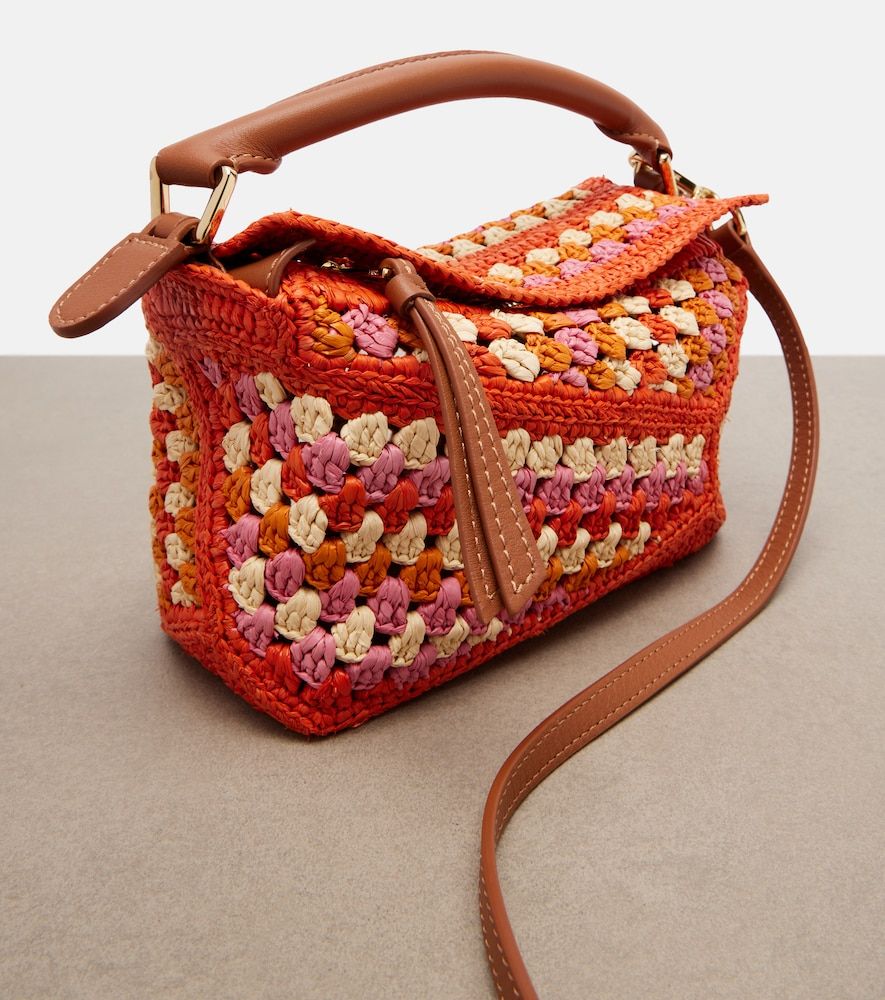 Bolso Paula's Ibiza Puzzle Mini de rafia - Loewe - Modalova