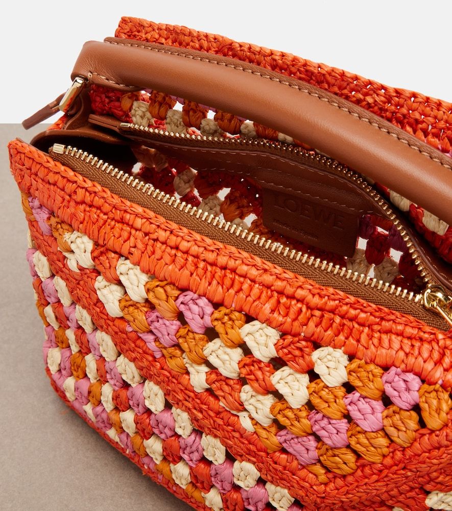 Bolso Paula's Ibiza Puzzle Mini de rafia - Loewe - Modalova