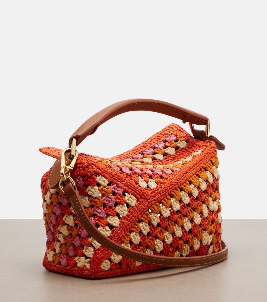 Bolso Paula's Ibiza Puzzle Mini de rafia - Loewe - Modalova