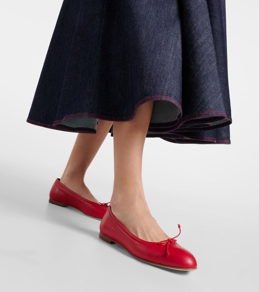Ballerinas Veralli Verona aus Leder - Manolo Blahnik - Modalova