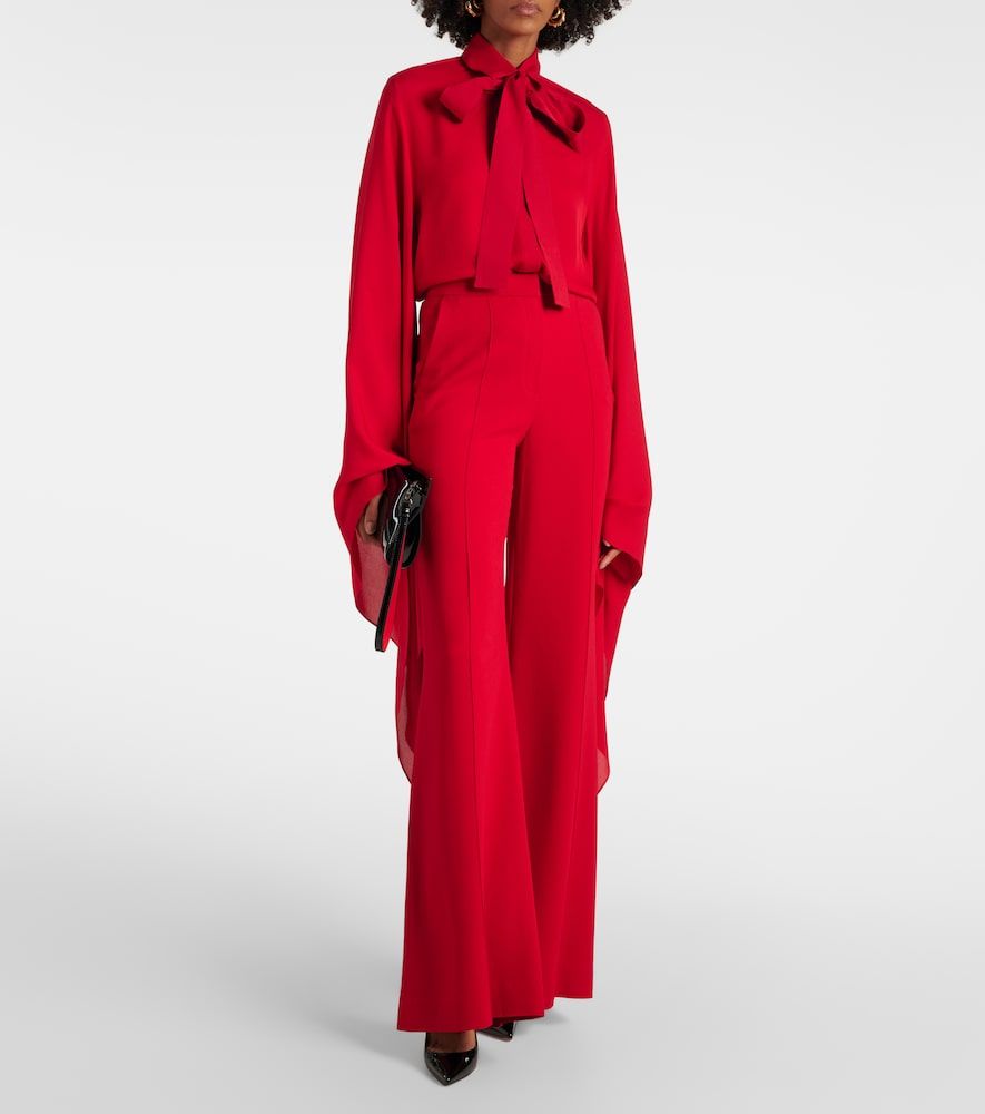 Elie Saab Tie-neck silk blouse - Elie Saab - Modalova