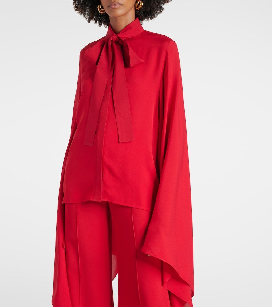 Elie Saab Tie-neck silk blouse - Elie Saab - Modalova