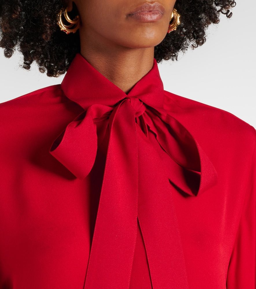 Elie Saab Tie-neck silk blouse - Elie Saab - Modalova