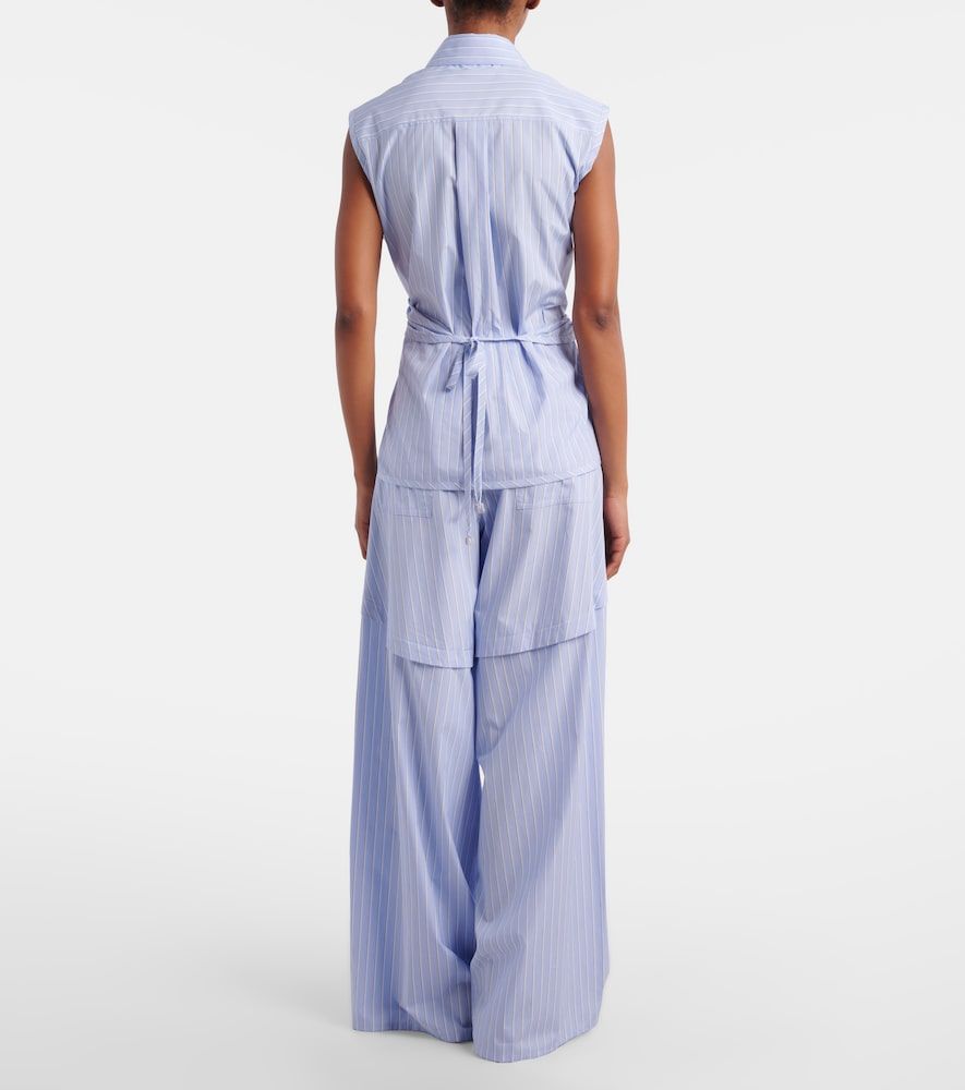 Paula's Ibiza striped cotton poplin wide-leg pants - Loewe - Modalova