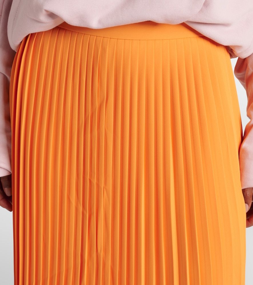 Gonna midi colorblock plissé - Dries Van Noten - Modalova