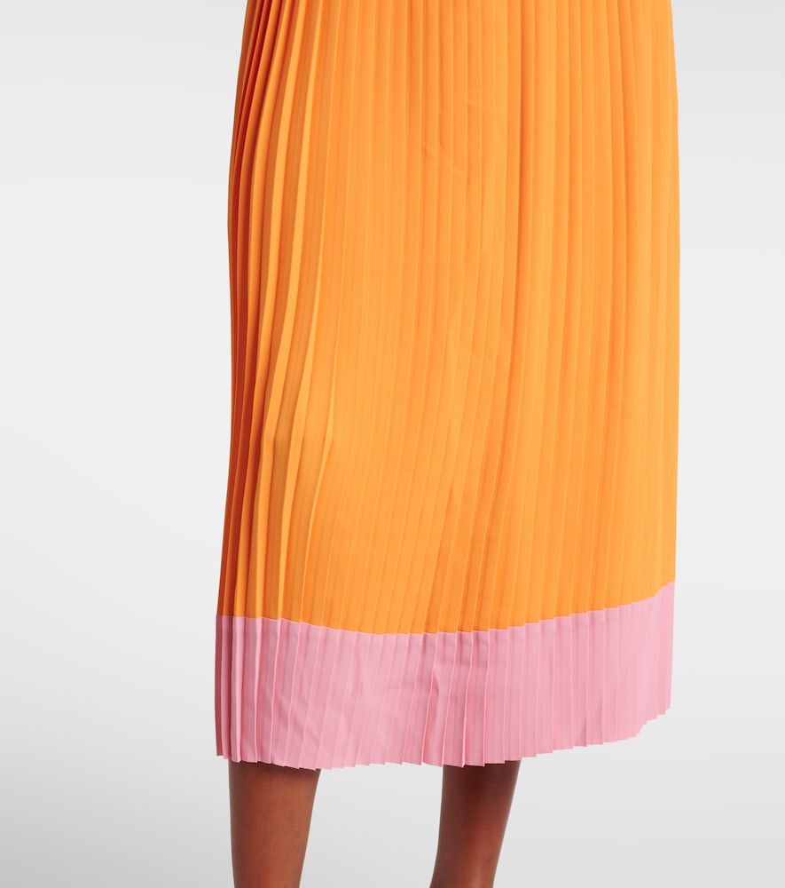 Gonna midi colorblock plissé - Dries Van Noten - Modalova