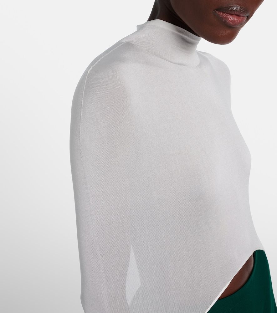 Alaïa Top de punto en mezcla de seda - Alaia - Modalova