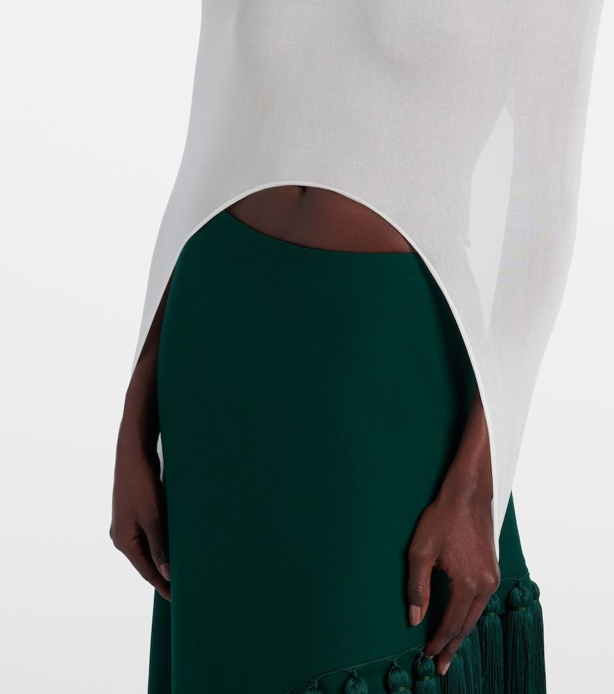 Alaïa Top de punto en mezcla de seda - Alaia - Modalova