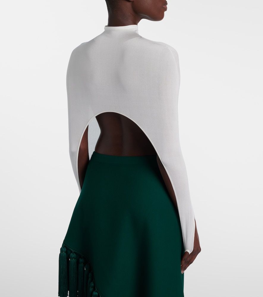 Alaïa Top de punto en mezcla de seda - Alaia - Modalova