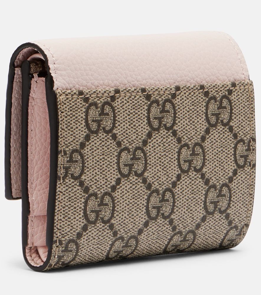GG Marmont Mini leather-trimmed wallet - Gucci - Modalova
