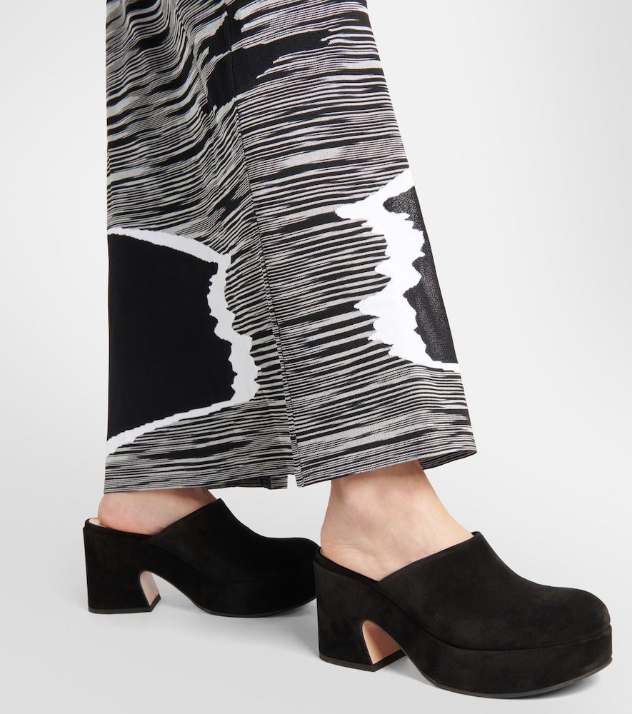 Zuecos Lyss de ante con plataforma - Gianvito Rossi - Modalova