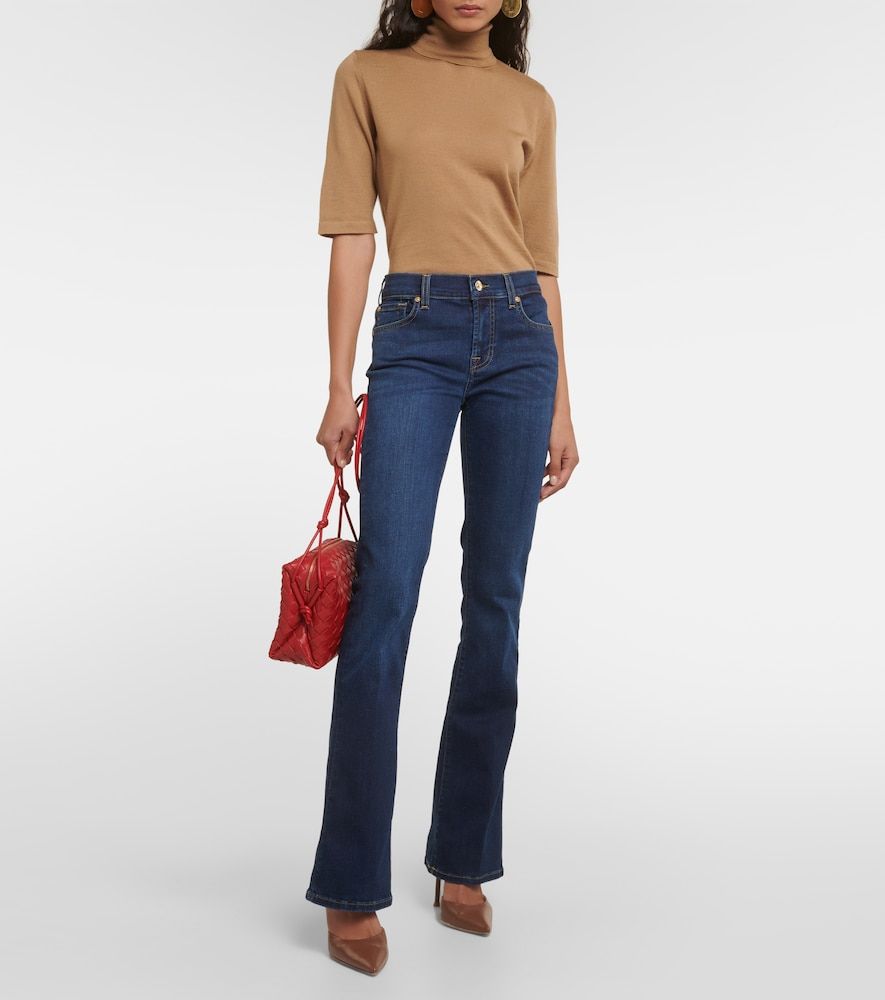 Jeans bootcut a vita media - 7 For All Mankind - Modalova