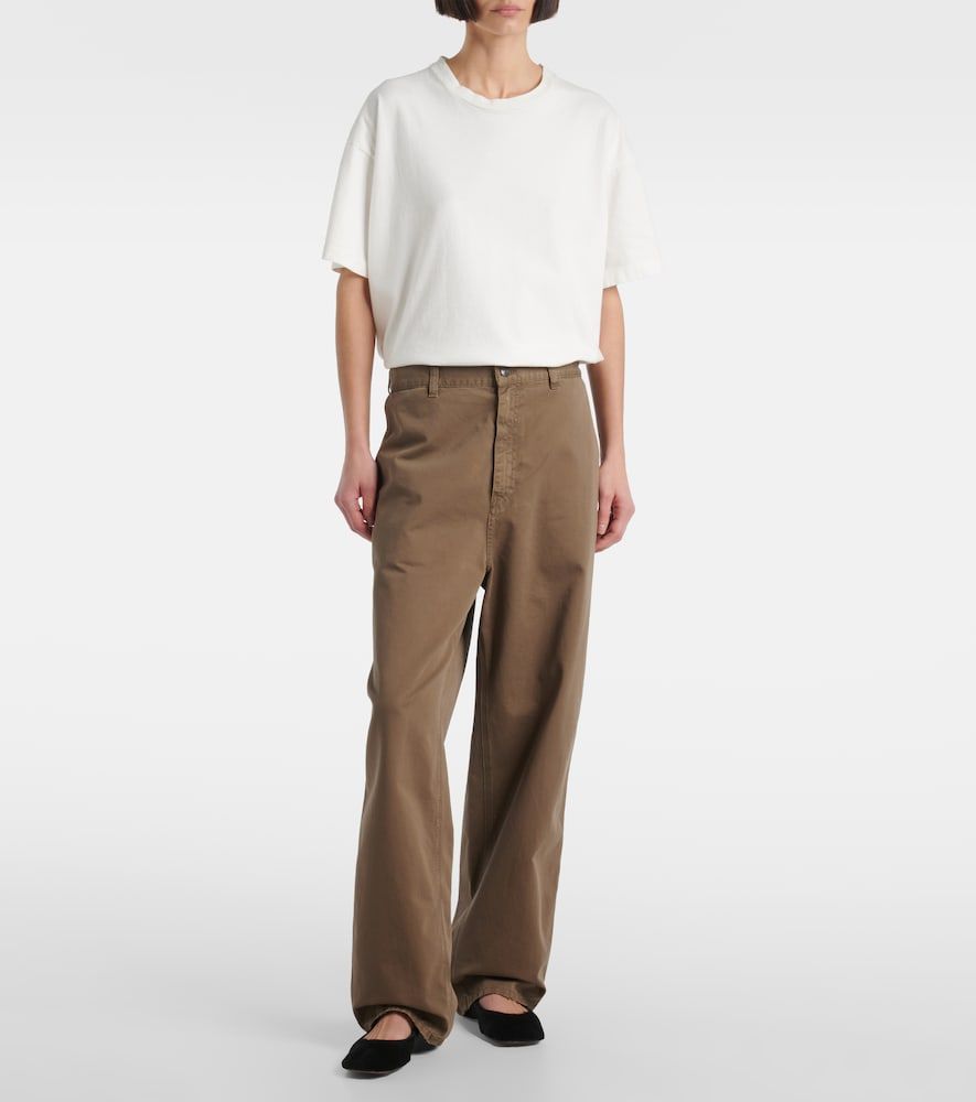 Pantalones anchos Sharka de gabardina de algodón - The Row - Modalova