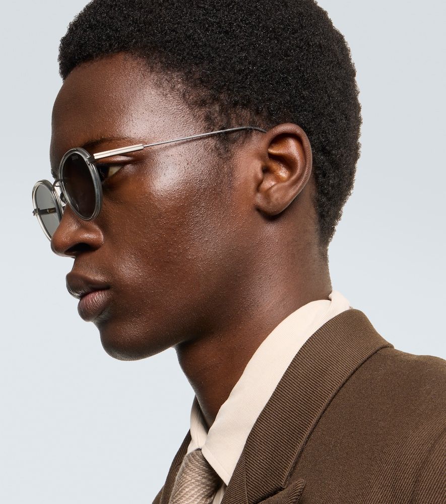 Zegna Runde Sonnenbrille - Zegna - Modalova